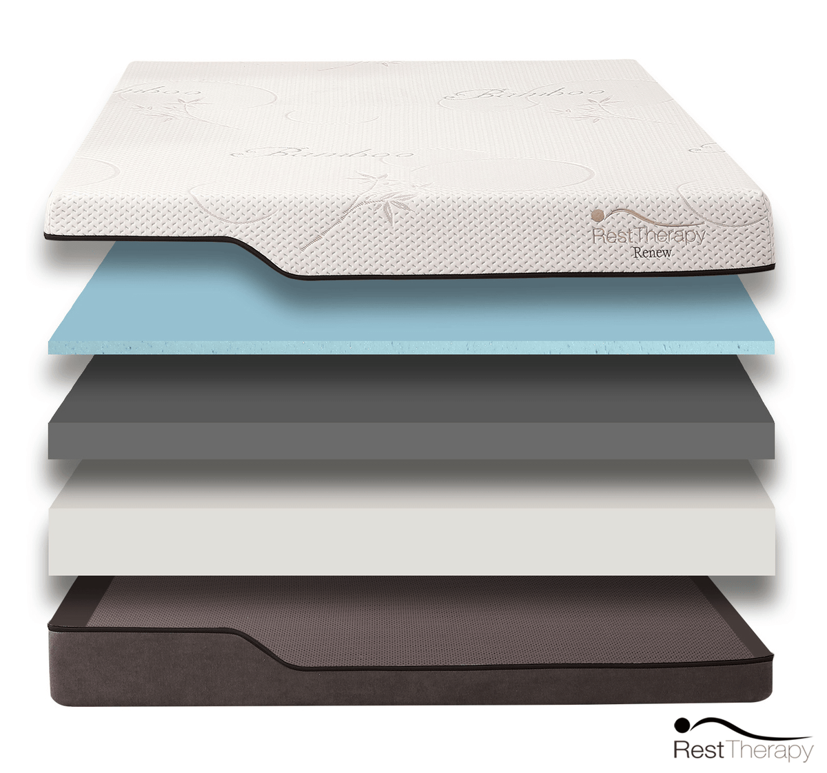 Rest Therapy 10 Inch Renew Bamboo Cool Gel Memory Foam Mattress, image 13