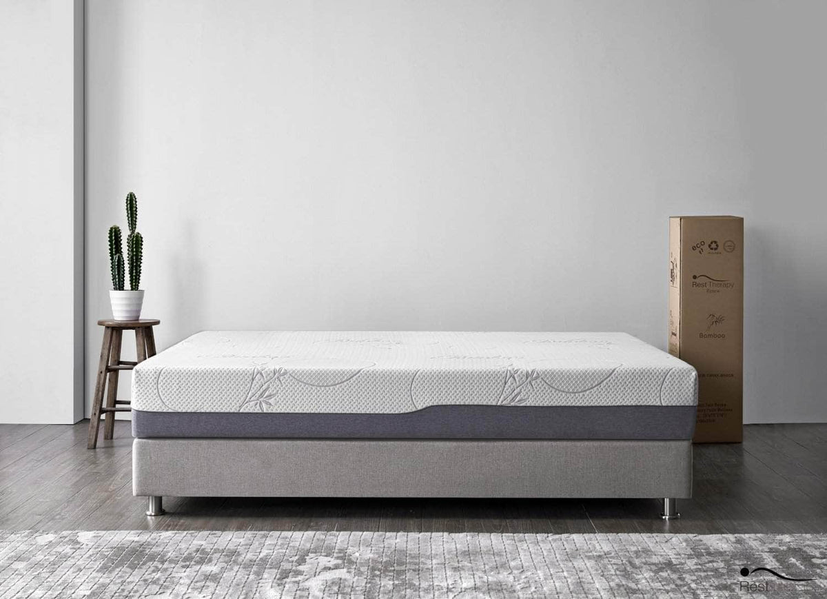 Rest Therapy 10 Inch Renew Bamboo Cool Gel Memory Foam Mattress, image 5