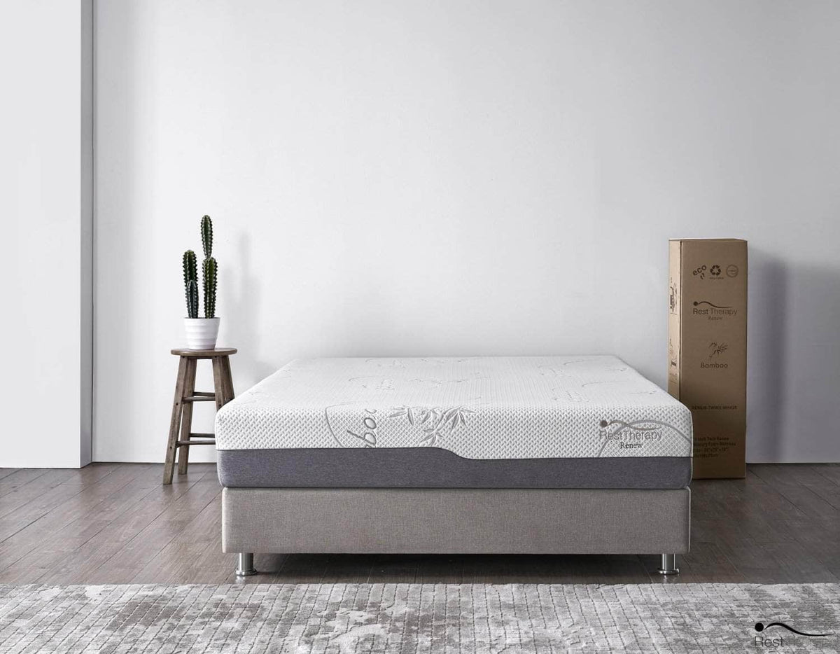 Rest Therapy 10 Inch Renew Bamboo Cool Gel Memory Foam Mattress, image 2