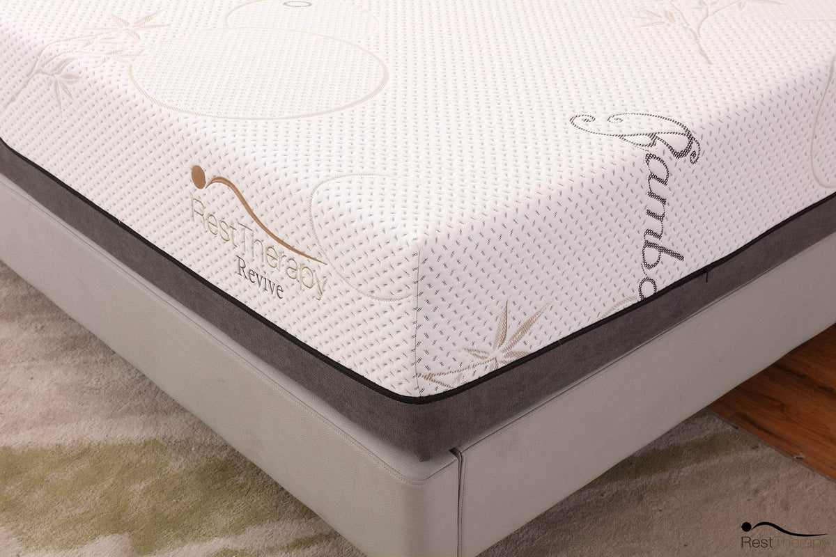 Rest Therapy 12 Inch Revive Bamboo Cool Gel Memory Foam Mattress, image 7
