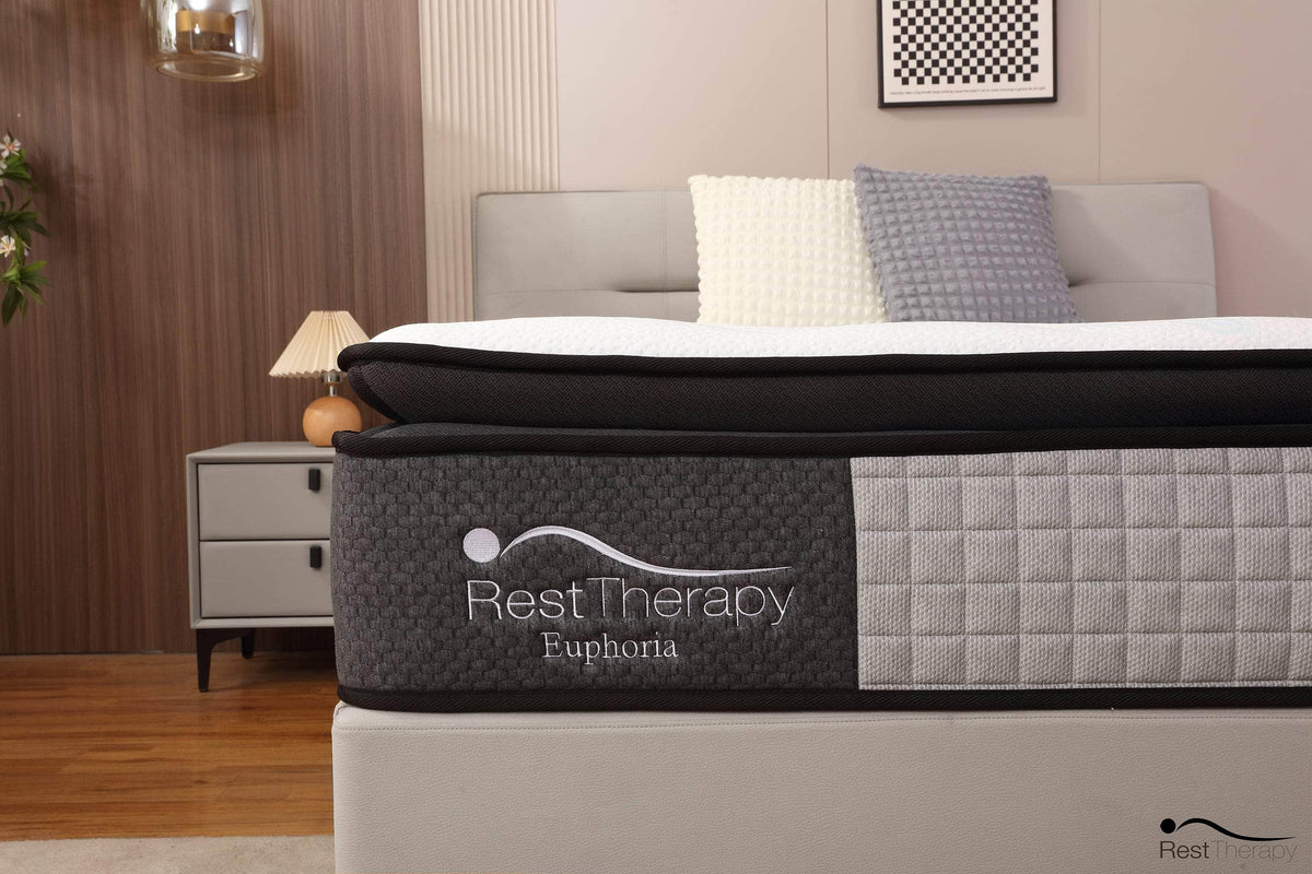 Rest Therapy 14 Inch Euphoria Cooling Pillow Top Plush Hybrid Pocket Coil Mattress with Cool Gel Memory Foam, image 5