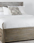 Rustic Classics Whistler Reclaimed Wood Platform Bed with 4 Storage Drawers in Grey, image 1