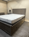 Rustic Classics Whistler Reclaimed Wood Platform Bed with 4 Storage Drawers in Grey, image 15