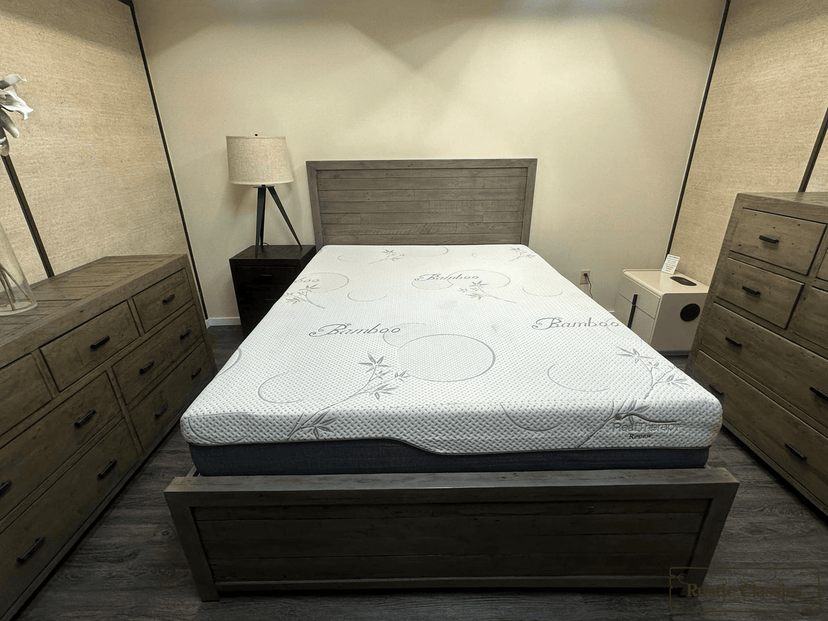 Rustic Classics Whistler Reclaimed Wood Platform Bed with 4 Storage Drawers in Grey, image 13