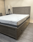 Rustic Classics Whistler Reclaimed Wood Platform Bed with 4 Storage Drawers in Grey, image 16