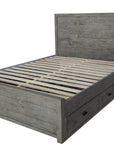 Rustic Classics Whistler Reclaimed Wood Platform Bed with 4 Storage Drawers in Grey, image 7