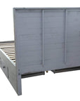 Rustic Classics Whistler Reclaimed Wood Platform Bed with 4 Storage Drawers in Grey, image 11