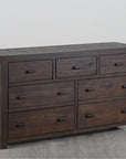 Rustic Classics Whistler 4 Piece Reclaimed Wood Storage Platform Bedroom Furniture Set in Brown, image 12