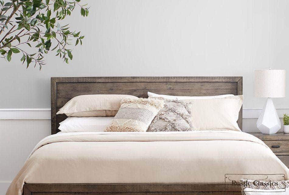 Rustic Classics Whistler 4 Piece Reclaimed Wood Storage Platform Bedroom Furniture Set in Grey, image 4