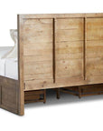 Rustic Classics Whistler 4 Piece Reclaimed Wood Storage Platform Bedroom Furniture Set in Grey, image 11
