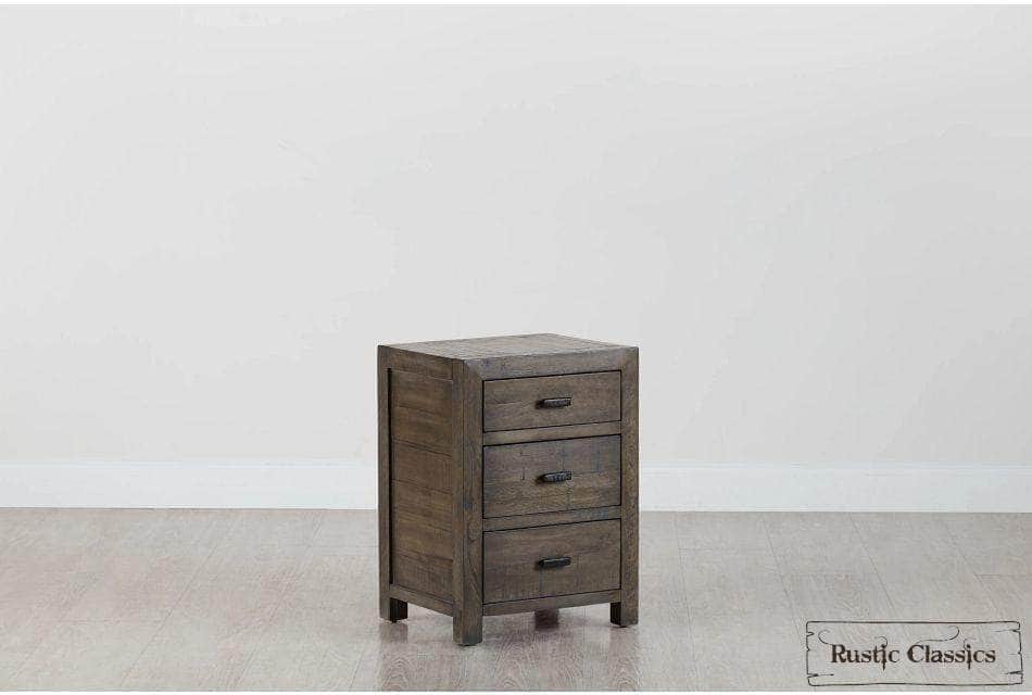 Rustic Classics Whistler 4 Piece Reclaimed Wood Storage Platform Bedroom Furniture Set in Grey, image 16