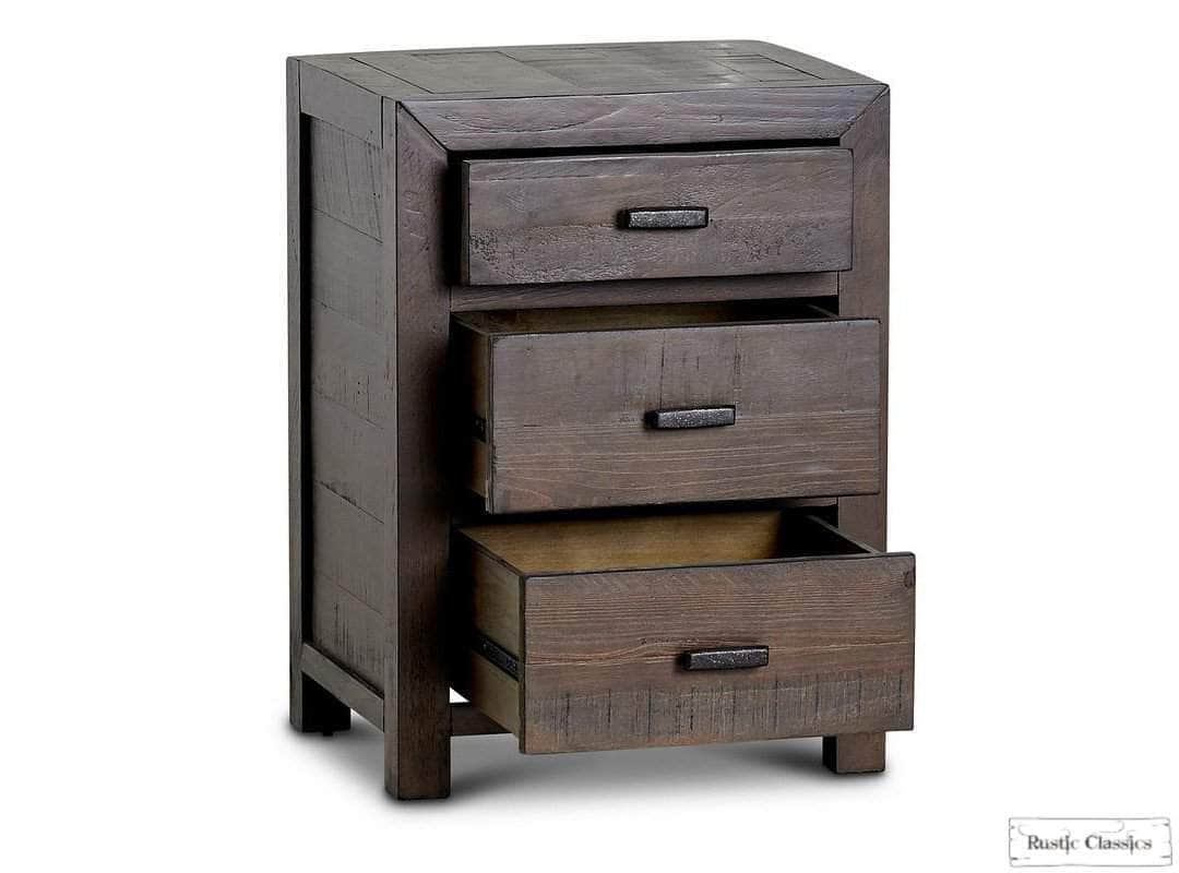 Rustic Classics Whistler 5 Piece Reclaimed Wood Storage Platform Bedroom Furniture Set in Brown, image 10