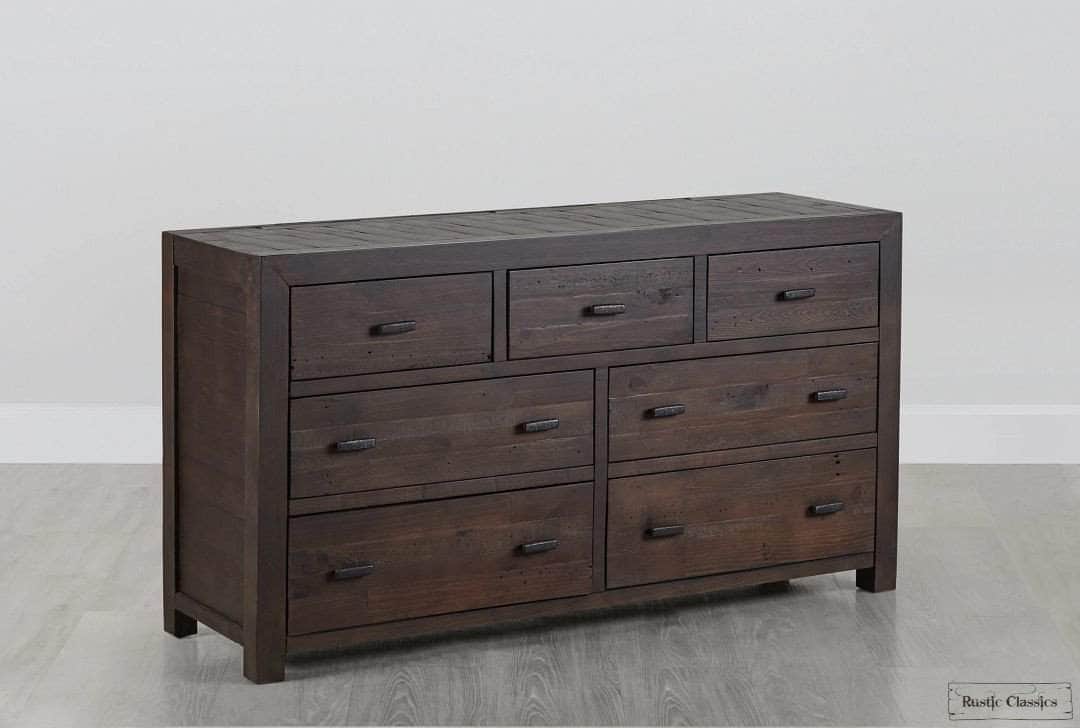Rustic Classics Whistler 5 Piece Reclaimed Wood Storage Platform Bedroom Furniture Set in Brown, image 12