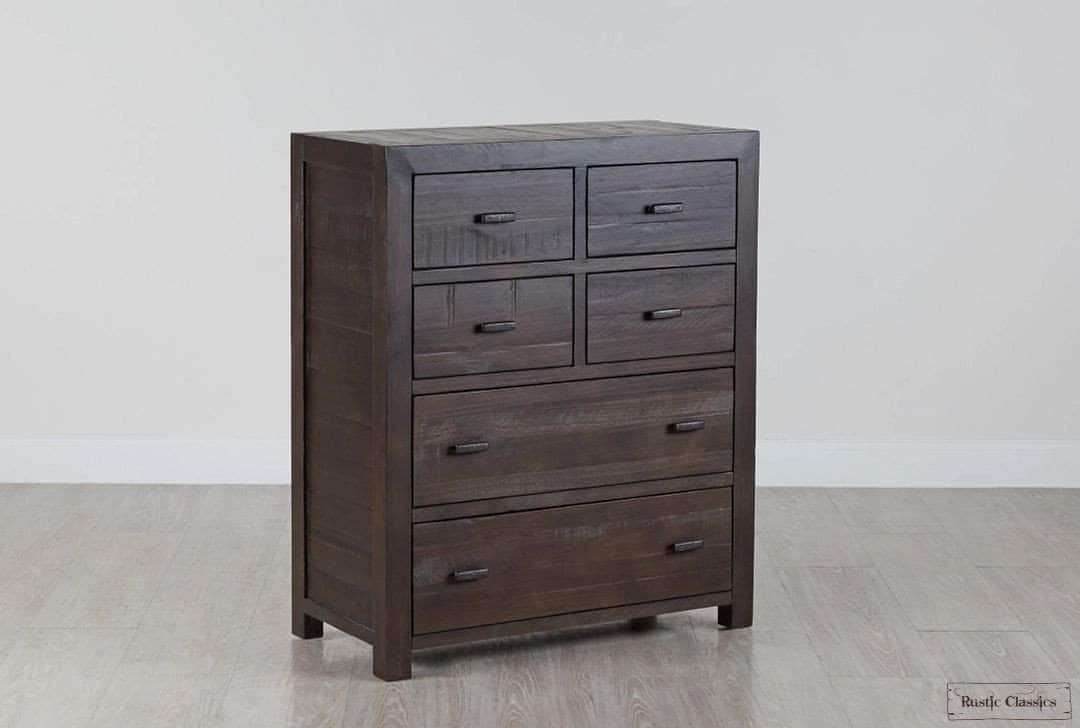 Rustic Classics Whistler 5 Piece Reclaimed Wood Storage Platform Bedroom Furniture Set in Brown, image 13