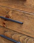 Rustic Classics Blackcomb Reclaimed Wood and Metal 6 Drawer Chest in Coffee Bean, image 13