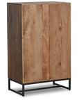 Rustic Classics Blackcomb Reclaimed Wood and Metal 6 Drawer Chest in Coffee Bean, image 10