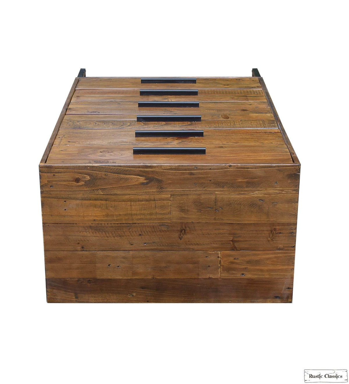 Rustic Classics Blackcomb Reclaimed Wood and Metal 6 Drawer Chest in Coffee Bean, image 11