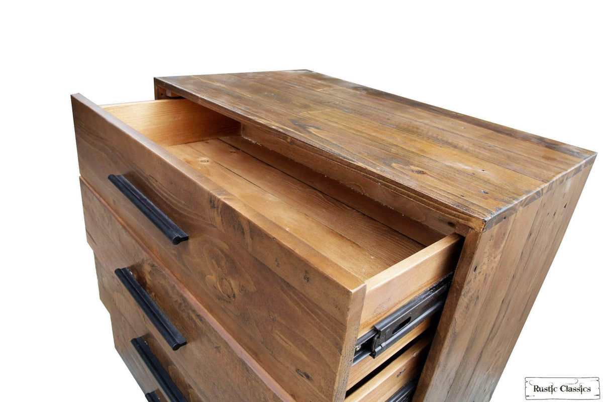 Rustic Classics Blackcomb Reclaimed Wood and Metal 6 Drawer Chest in Coffee Bean, image 14