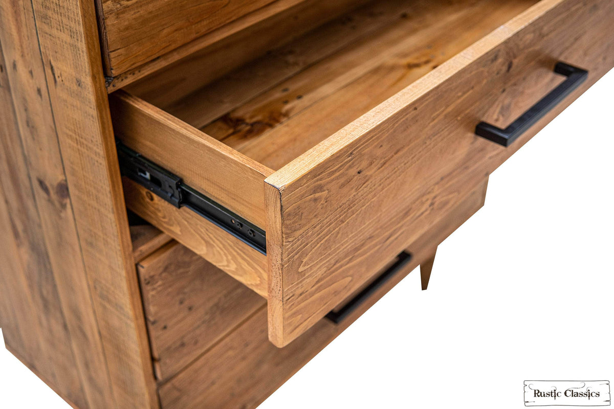 Rustic Classics Cypress Reclaimed Wood 5 Drawer Chest in Spice, image 8