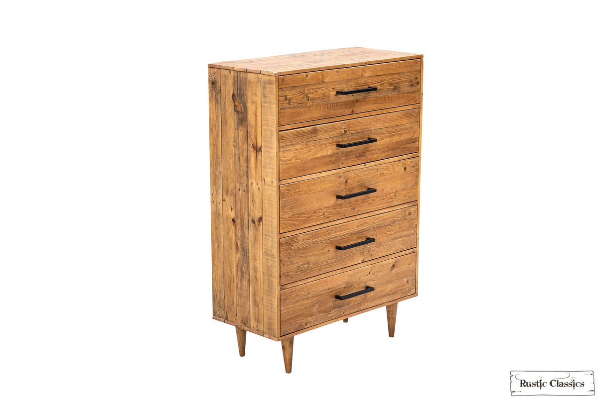 Rustic Classics Cypress Reclaimed Wood 5 Drawer Chest in Spice, image 3