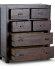Rustic Classics Whistler Reclaimed Wood 6 Drawer Chest in Brown, image 3