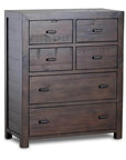 Rustic Classics Whistler Reclaimed Wood 6 Drawer Chest in Brown, image 4