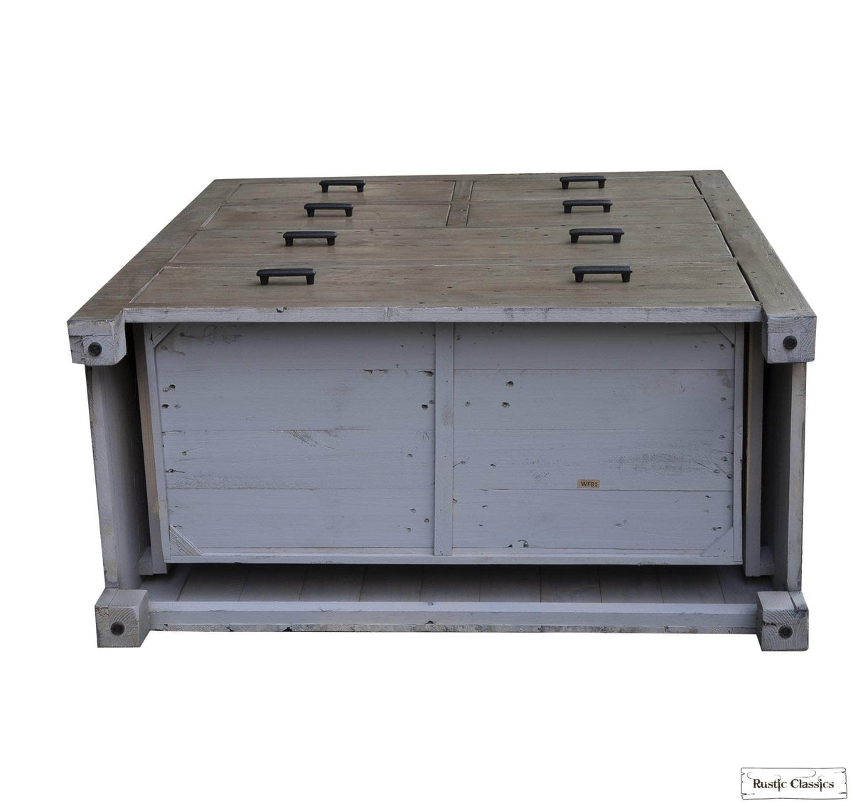 Rustic Classics Whistler Reclaimed Wood 6 Drawer Chest in Grey, image 12