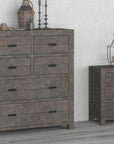 Rustic Classics Whistler Reclaimed Wood 6 Drawer Chest in Grey, image 2