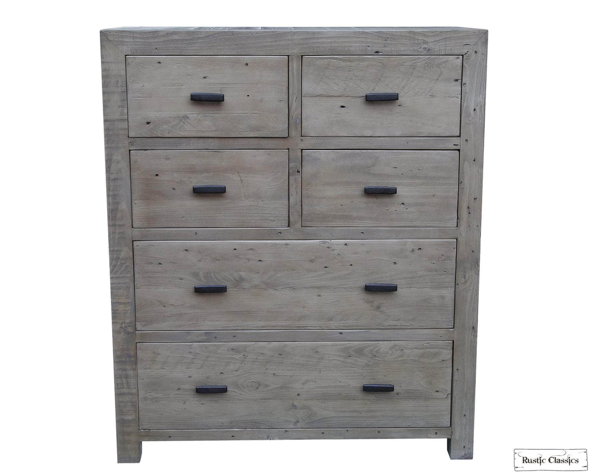 Rustic Classics Whistler Reclaimed Wood 6 Drawer Chest in Grey, image 4