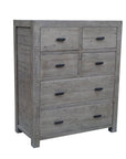 Rustic Classics Whistler Reclaimed Wood 6 Drawer Chest in Grey, image 5