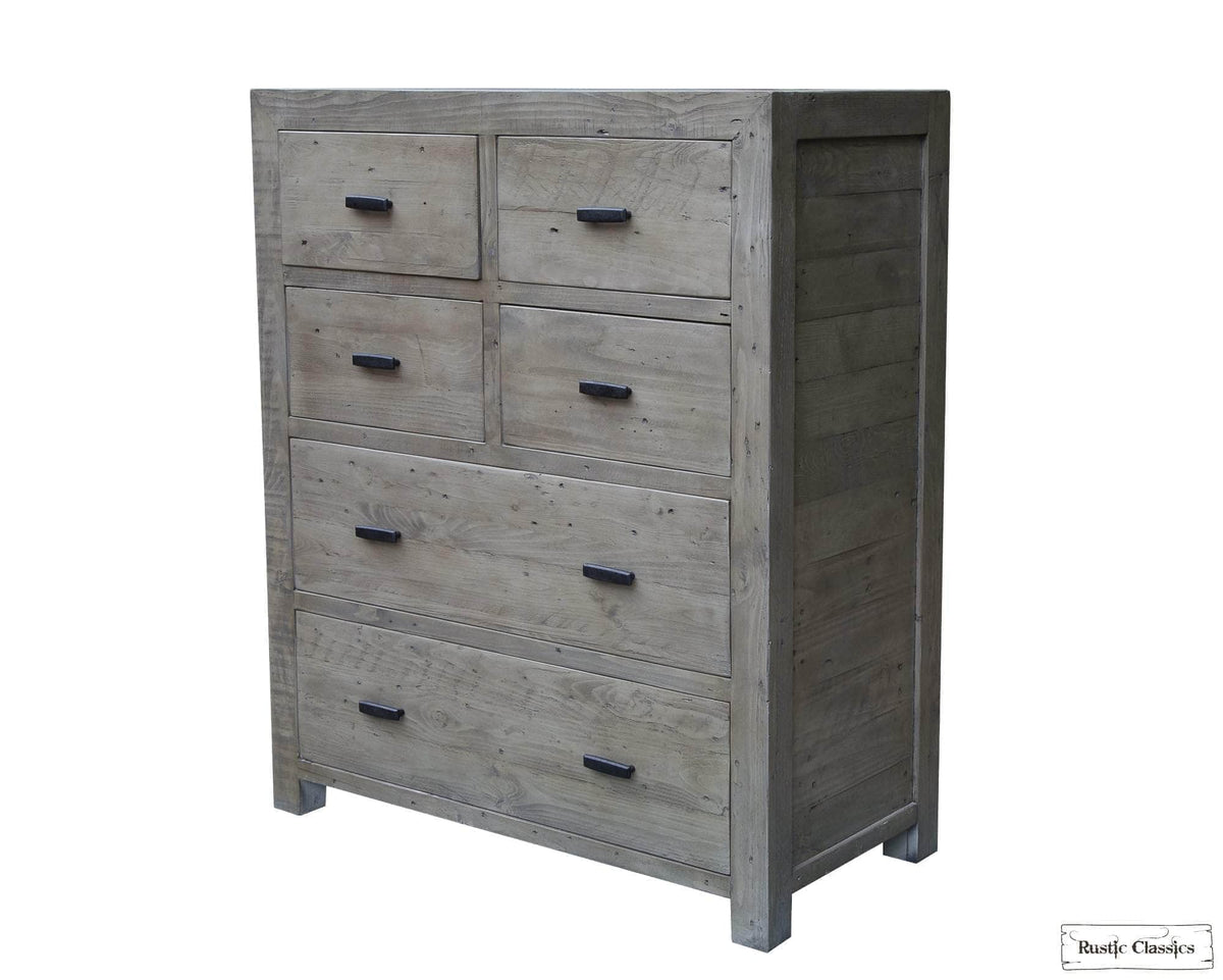Rustic Classics Whistler Reclaimed Wood 6 Drawer Chest in Grey, image 6