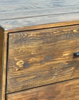 Rustic Classics Blackcomb Reclaimed Wood and Metal 6 Drawer Dresser in Coffee Bean, image 5