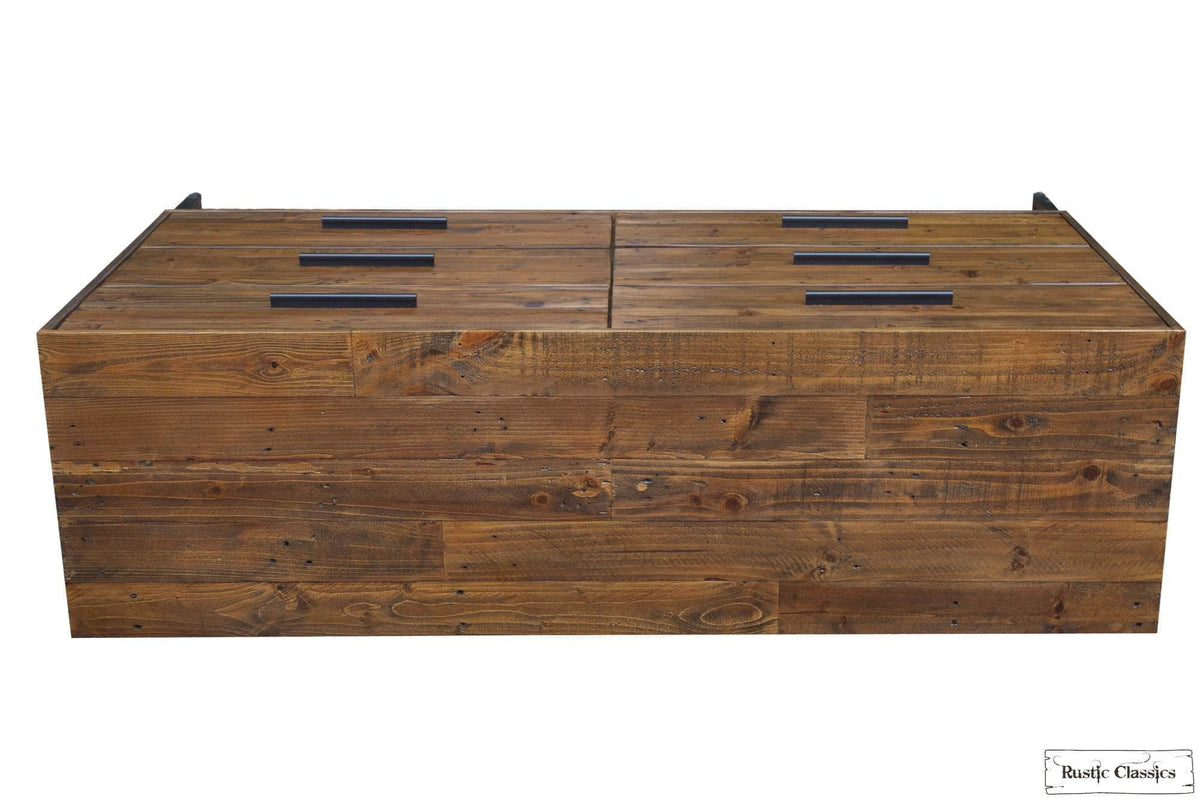 Rustic Classics Blackcomb Reclaimed Wood and Metal 6 Drawer Dresser in Coffee Bean, image 14