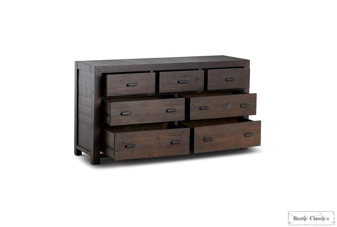 Rustic Classics Whistler Reclaimed Wood 7 Drawer Dresser in Brown, image 6
