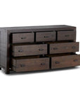 Rustic Classics Whistler Reclaimed Wood 7 Drawer Dresser in Brown, image 6