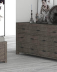 Rustic Classics Whistler Reclaimed Wood 7 Drawer Dresser in Grey, image 2