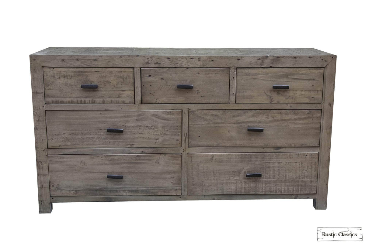 Rustic Classics Whistler Reclaimed Wood 7 Drawer Dresser in Grey, image 3