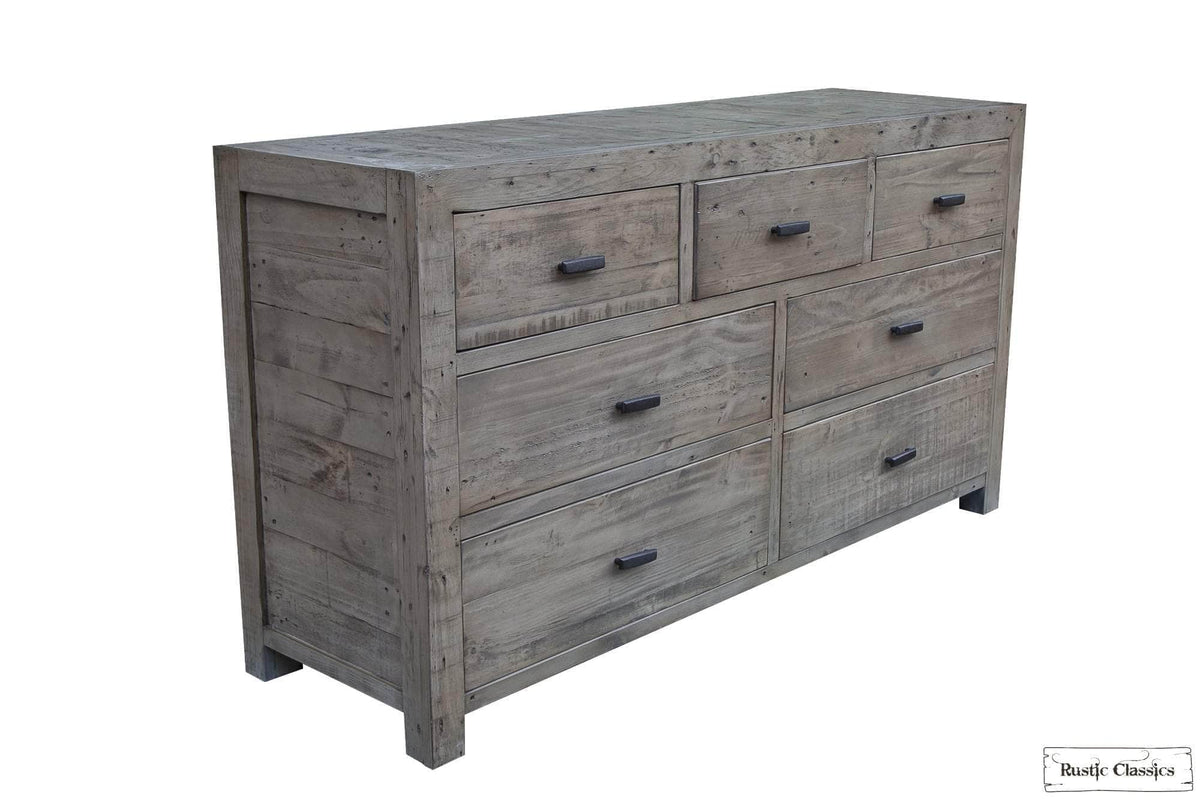 Rustic Classics Whistler Reclaimed Wood 7 Drawer Dresser in Grey, image 5