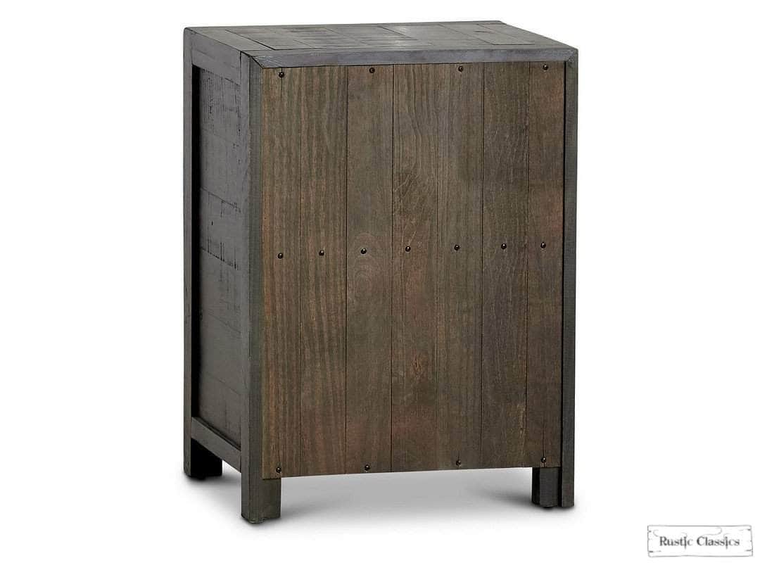 Rustic Classics Whistler Reclaimed Wood 3 Drawer Nightstand in Brown, image 5
