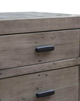 Rustic Classics Whistler Reclaimed Wood 3 Drawer Nightstand in Grey, image 3