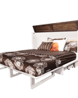 Sleep Chest Cape Cod Murphy Cabinet Bed in Brushed White and Acacia, image 4