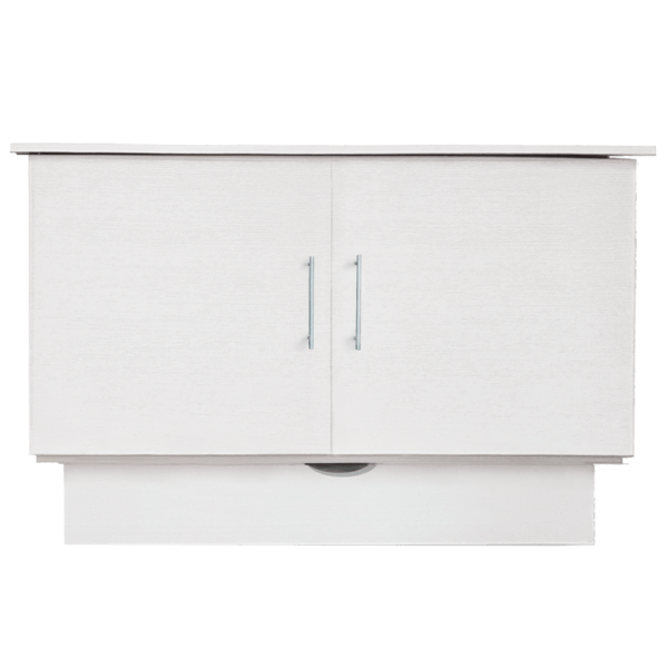 Sleep Chest Madrid Murphy Cabinet Bed in Brushed White, image 2