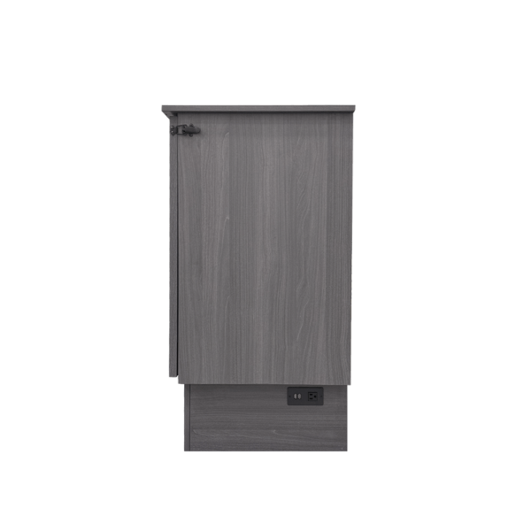 Sleep Chest Midtown Murphy Cabinet Bed in Grey with 5 Inch Queen Size High Density Foam Mattress, image 4