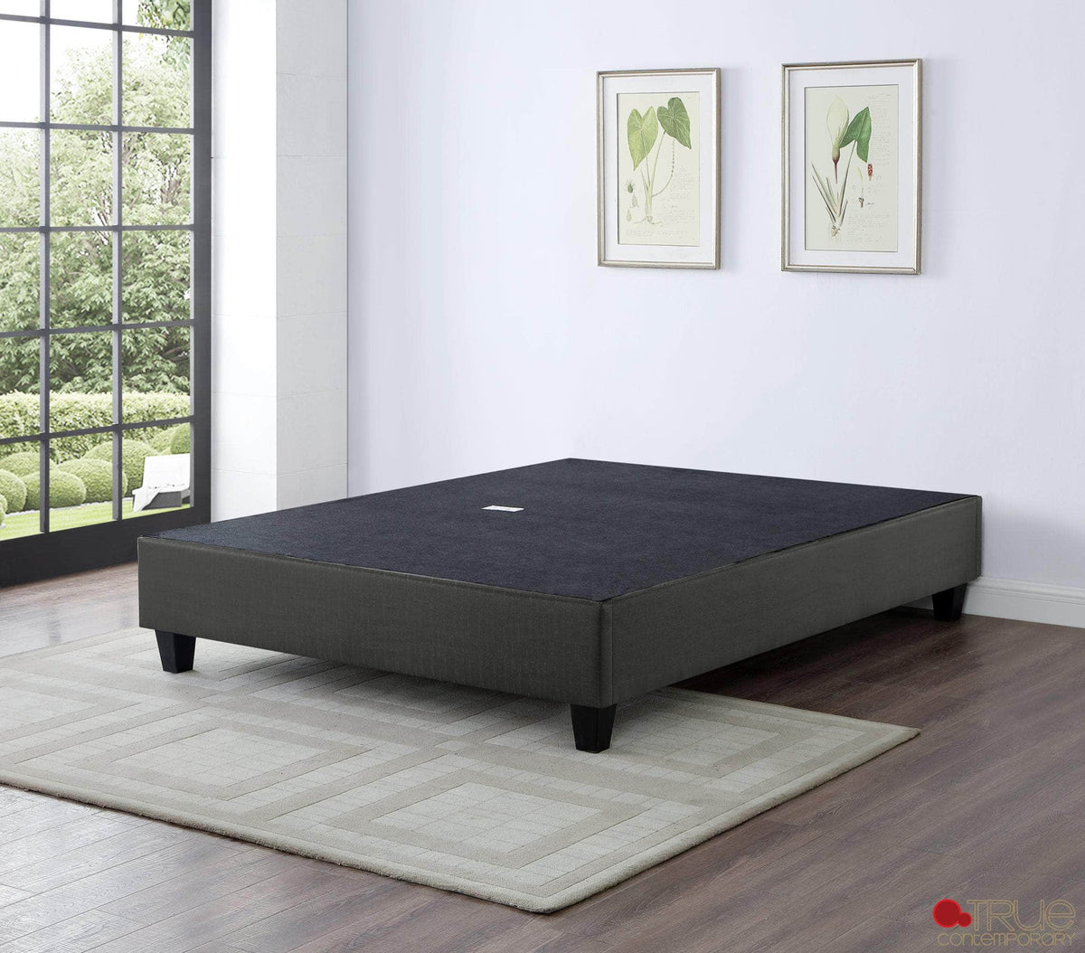 True Contemporary EZ Base Foundation Dark Grey Platform Bed, image 2