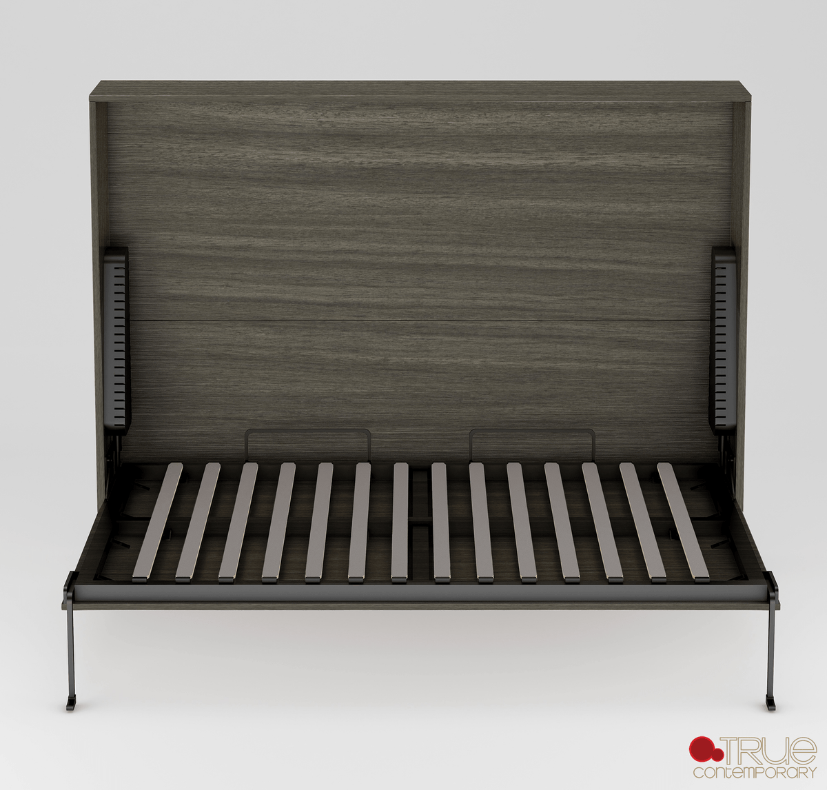 True Contemporary Heidi II Brown Horizontal Murphy Wall Pull Down Bed, image 9