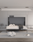 True Contemporary Heidi II Rustic Grey Horizontal Murphy Wall Pull Down Bed, image 4