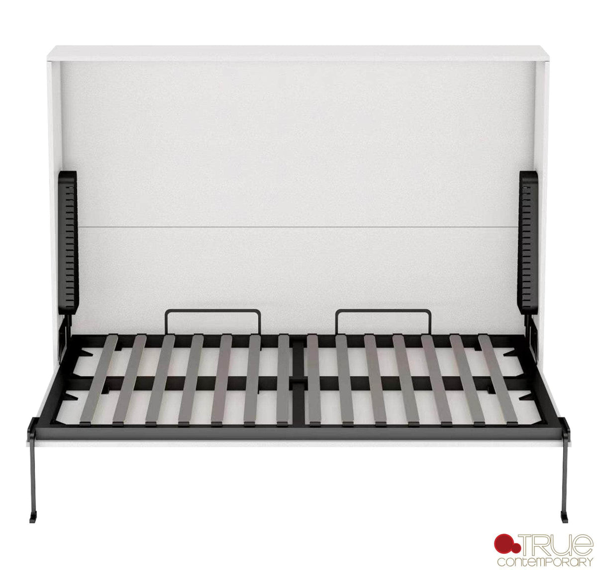 True Contemporary Heidi II White Horizontal Murphy Wall Pull Down Bed, image 8