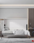 True Contemporary Heidi II White Horizontal Murphy Wall Pull Down Bed, image 1