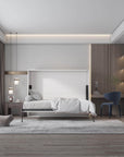 True Contemporary Heidi II White Horizontal Murphy Wall Pull Down Bed, image 3
