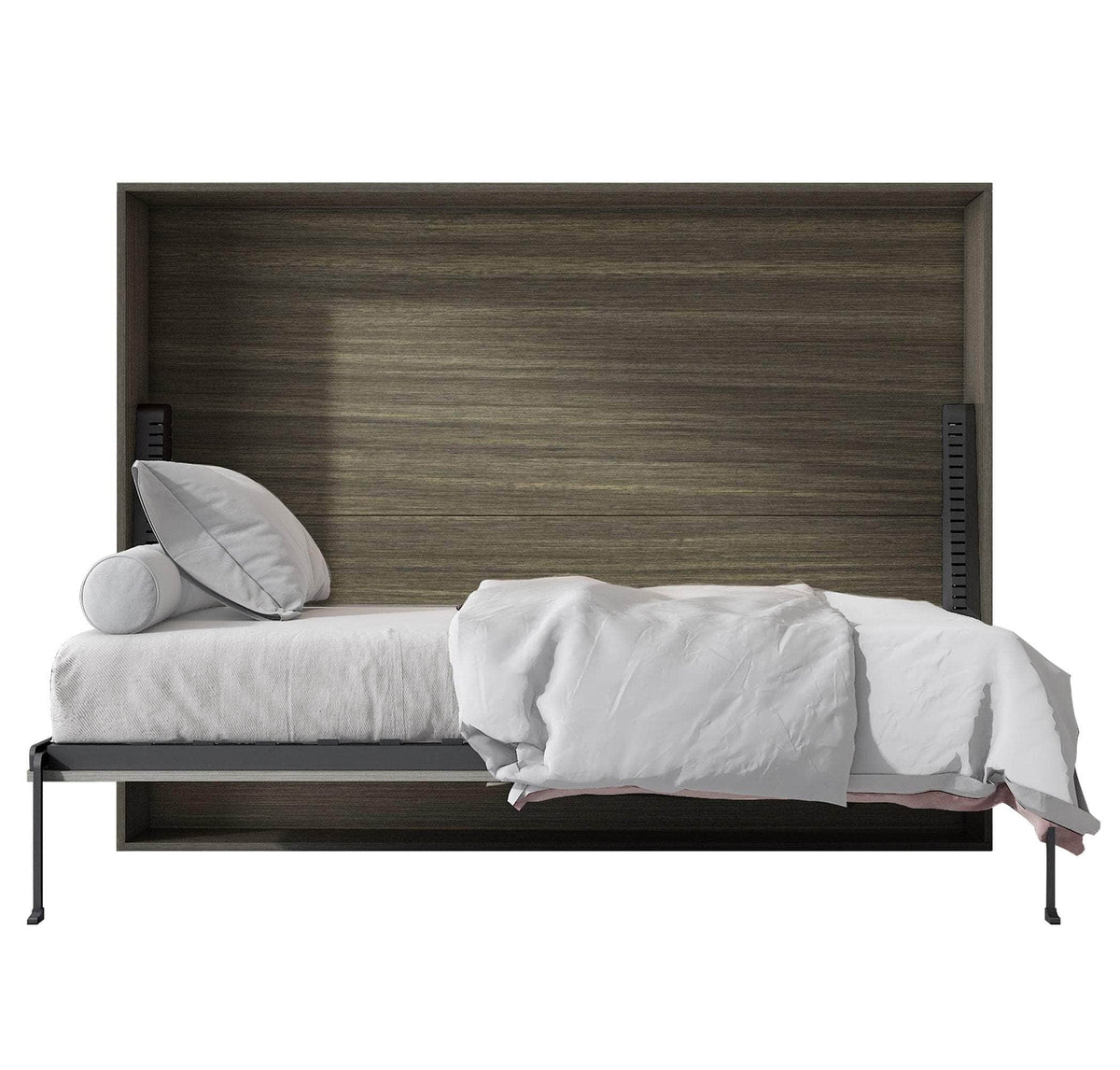 True Contemporary Heidi II Brown Horizontal Murphy Wall Pull Down Bed, image 6